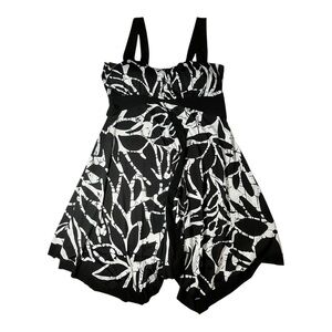 N.W.D women summer sun dress black and white NWOT size L